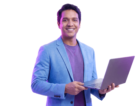 Professional with laptop